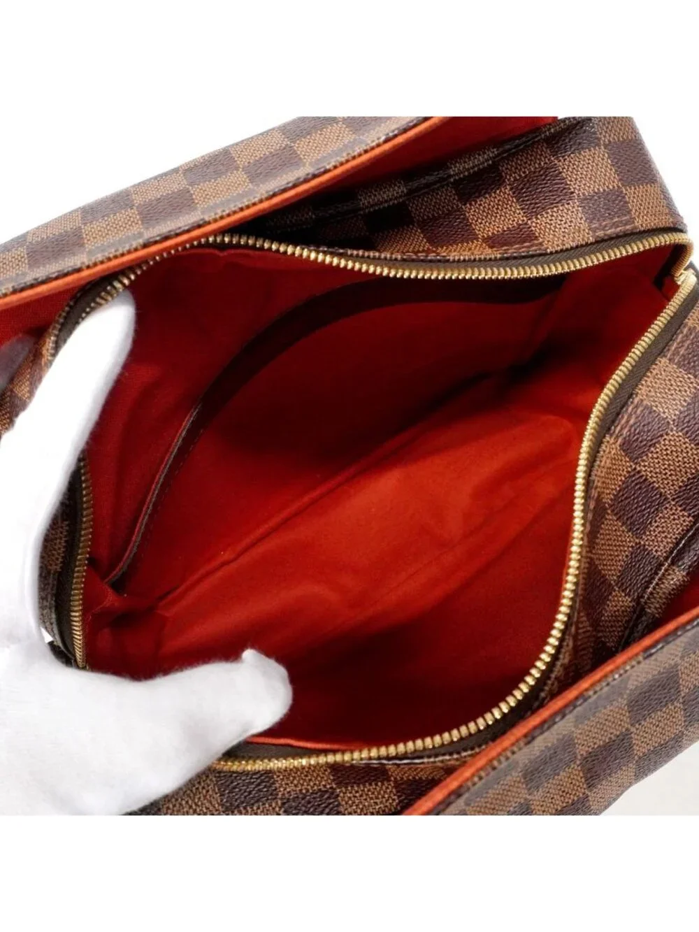 Louis Vuitton Shoulder Bag Damier Naviglio Ebene